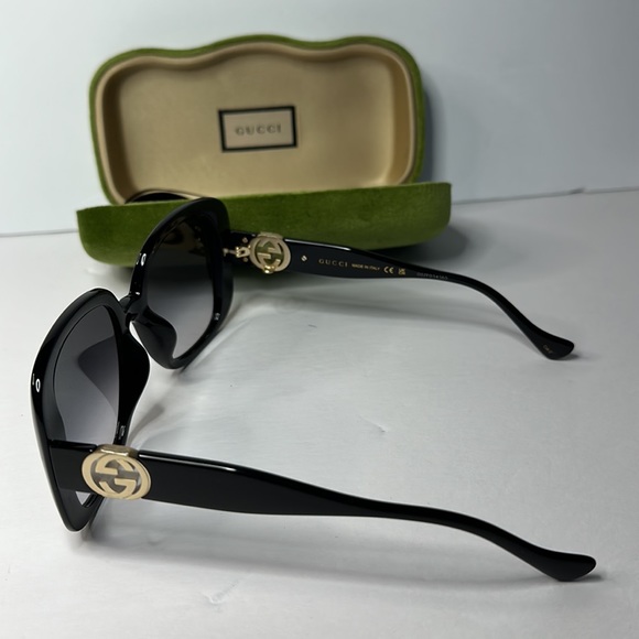 New Authentic GUCCI Grey Square Ladies Sunglasses GG1029SA 001 57 - Picture 8 of 16